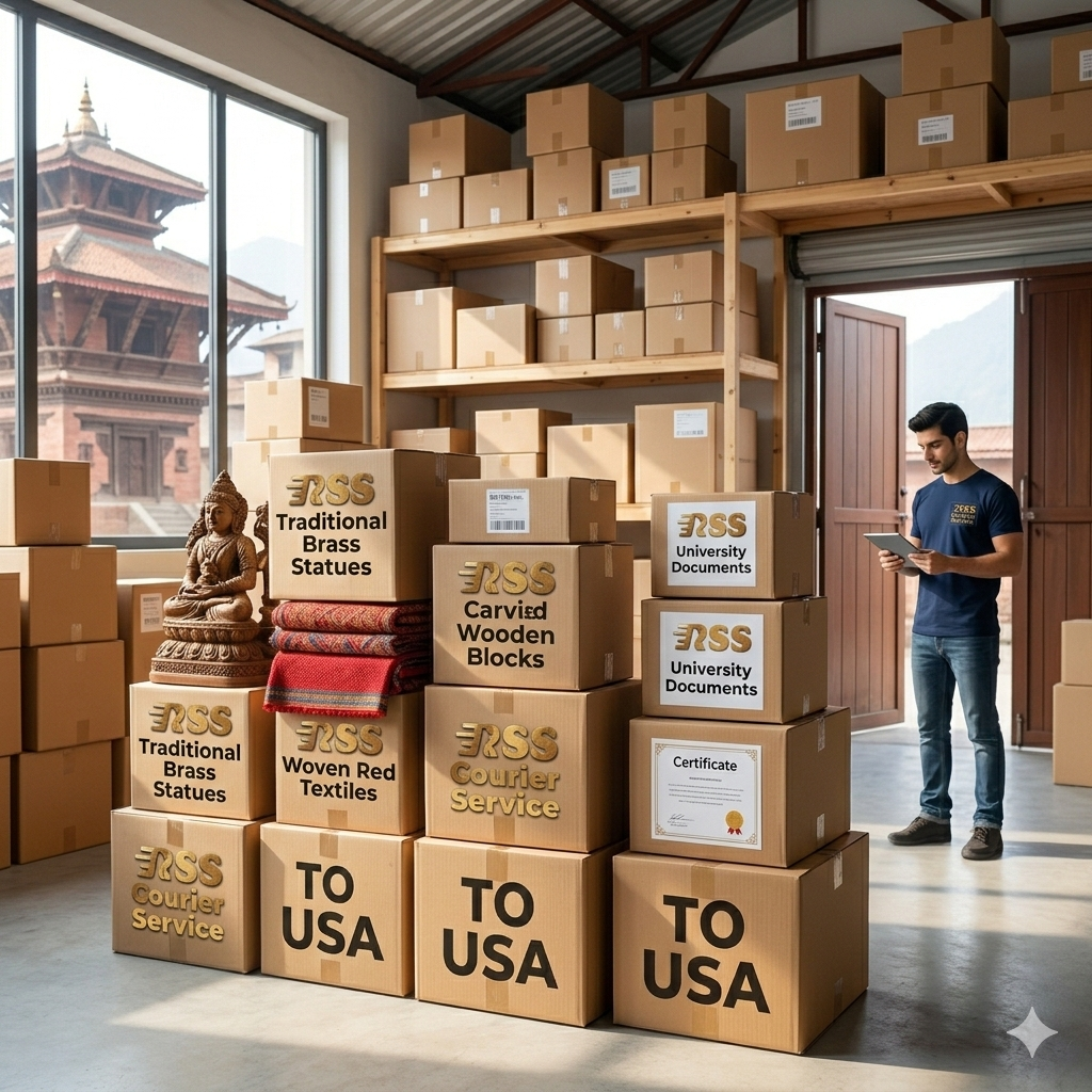 Properly packed box with bubble wrap